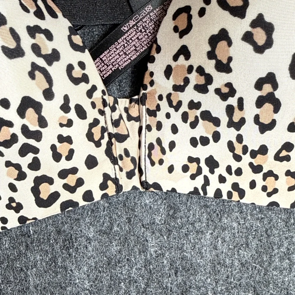 Victoria's Secret‎ No Wire Multiway Bra Size 36B Leopard Print Beige